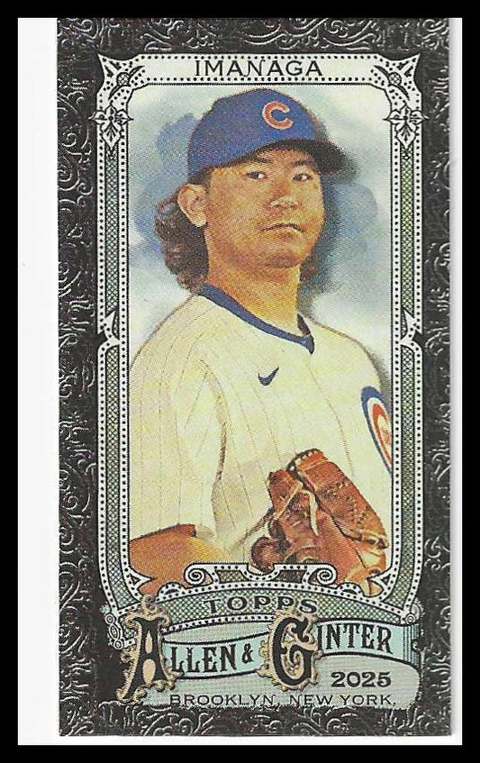 2025 Topps Allen & Ginter Mini Black Border #99 Shota Imanaga
