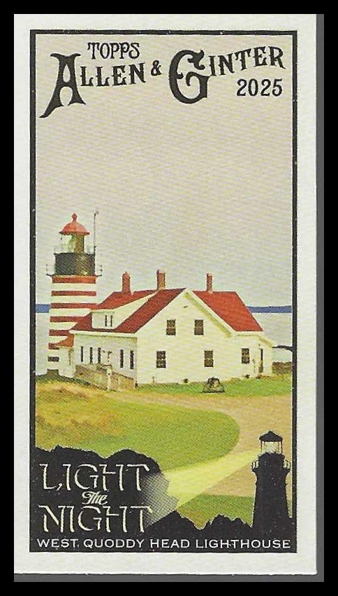 2025 Topps A & G Mini Light the Night #LTN-30 West Quoddy Head Lighthouse