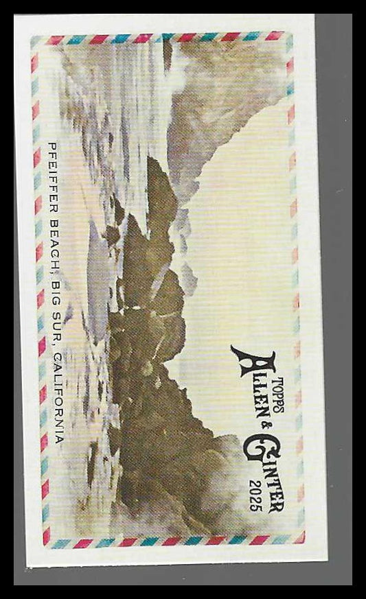 2025 Topps A & G Mini Beachin' It #BI-24 Pfeiffer Beach, Big Sur, California