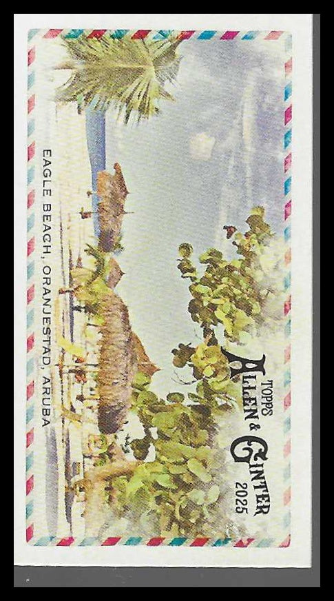2025 Topps Allen & Ginter Mini Beachin' It #BI-29 Eagle Beach, Oranjestad, Aruba