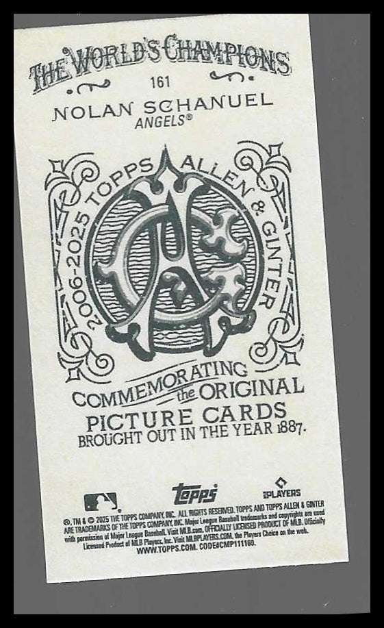 2025 Topps Allen & Ginter Mini A & G Back #161 Nolan Schanuel