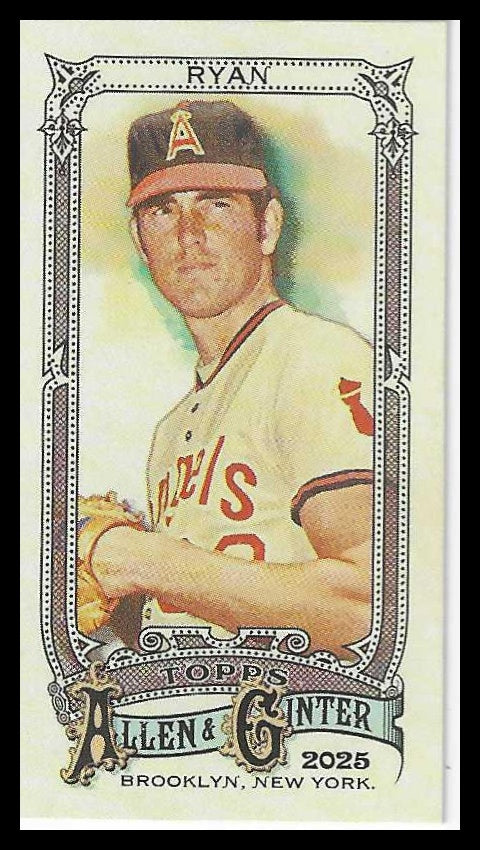 2025 Topps Allen & Ginter Mini A & G Back #63 Nolan Ryan