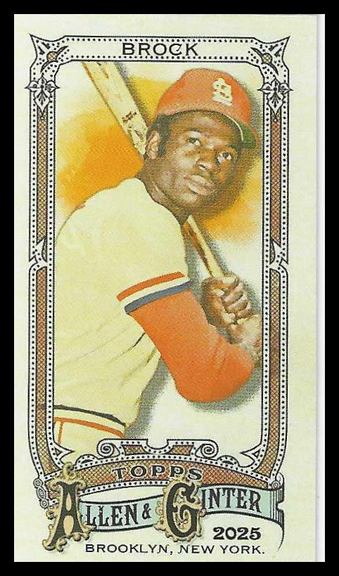 2025 Topps Allen & Ginter Mini A & G Back #11 Lou Brock
