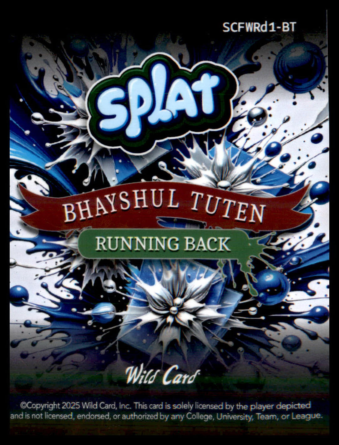 2025 WC Holiday Splat Raywave Present Holo #SCFWRd1-BT Bhayshul Tuten #4/4