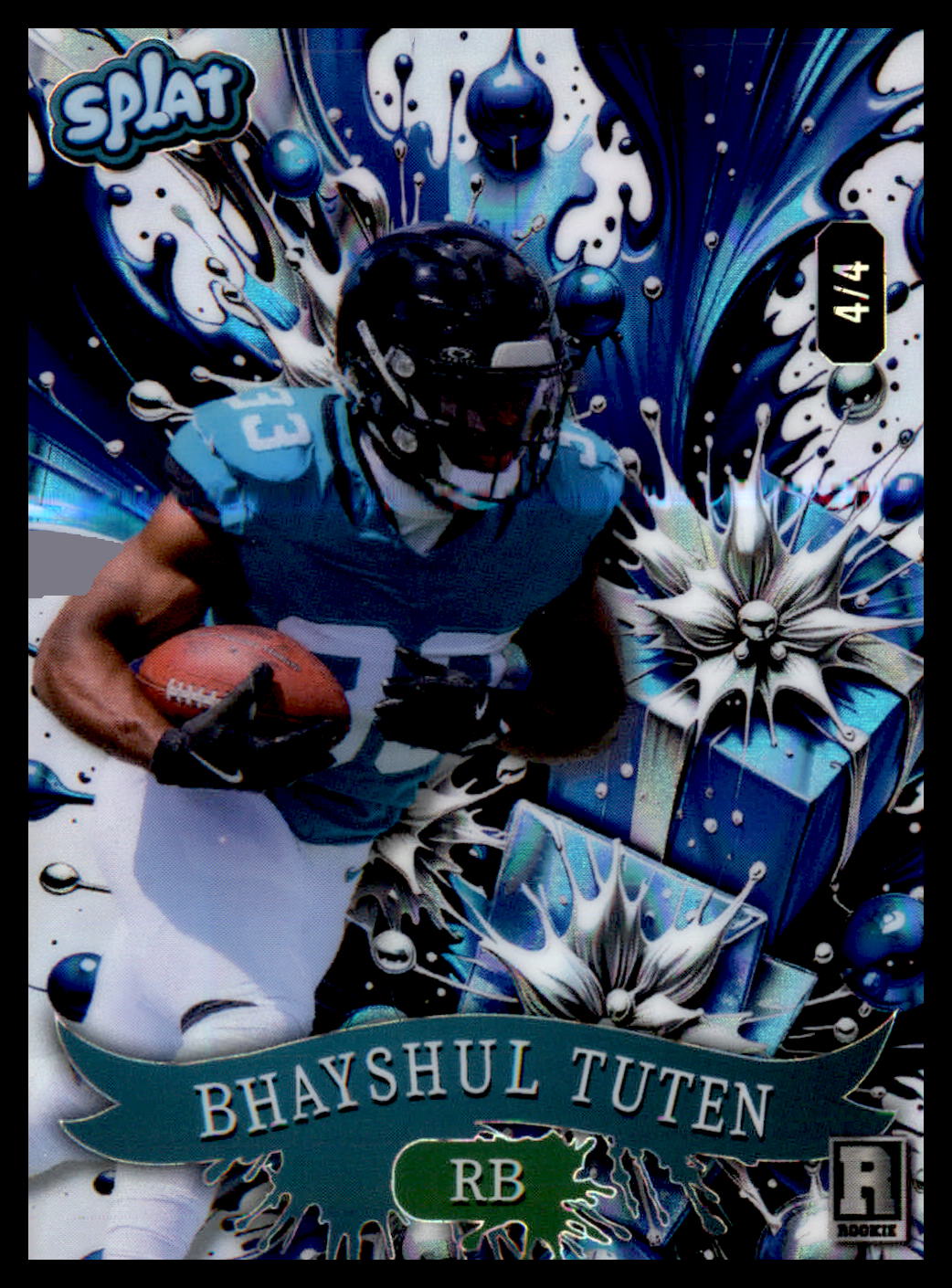 2025 WC Holiday Splat Raywave Present Holo #SCFWRd1-BT Bhayshul Tuten #4/4