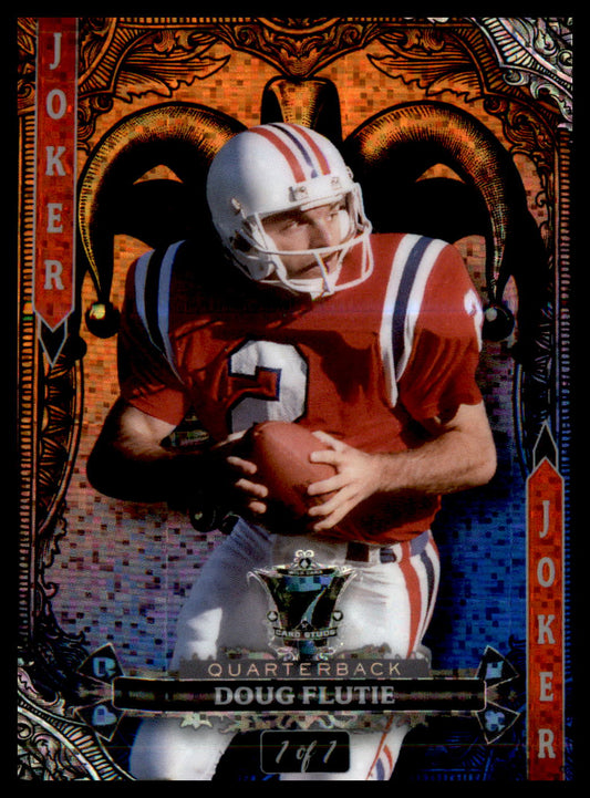 2024 7 Card Studs Jokers Wild True 1 of 1 Rainbow 7JWDF Doug Flutie