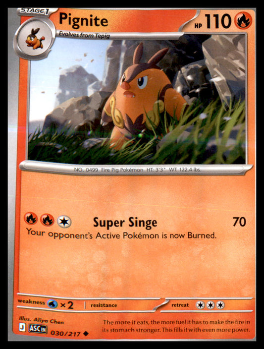 ME: Ascended Heroes #030/217 Pignite Uncommon, Reverse Holo