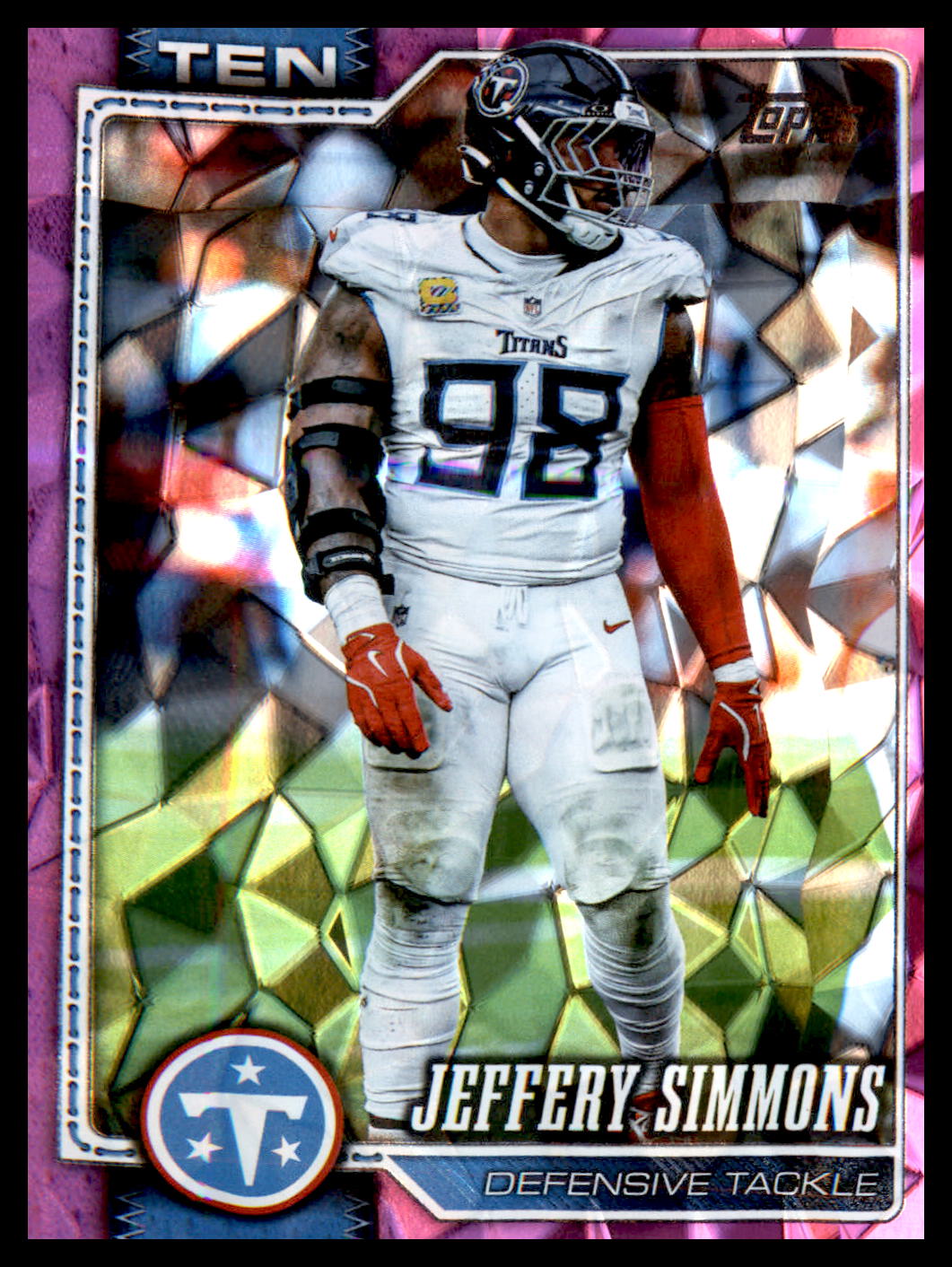 2026 Topps Flagship Pink Diamante Foil #257 Jeffery Simmons