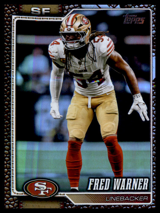 2026 Topps Flagship Football Holo Parallel #184 Fred Warner, San Francisco 49ers