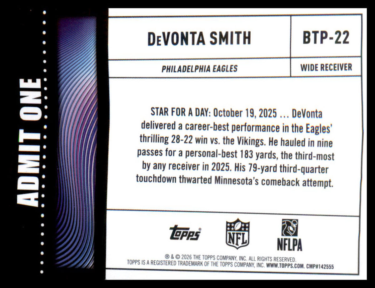 2026 Topps Flagship Big Ticket Players #BTP-22 Davonta Smith