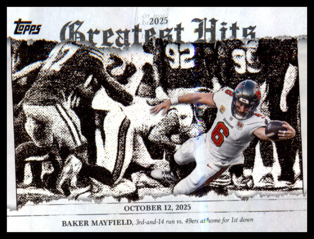 2026 Topps Flagship 2025 Greatest Hits #25GH-BM Baker Mayfield