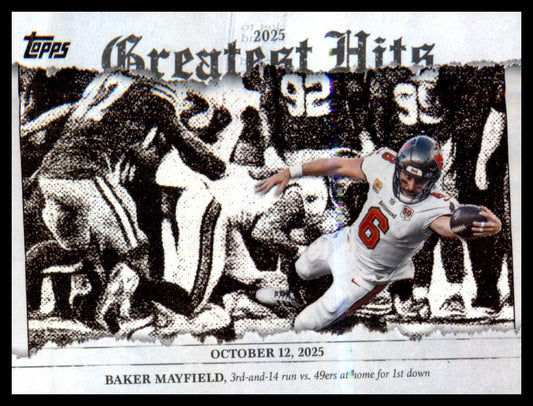 2026 Topps Flagship 2025 Greatest Hits #25GH-BM Baker Mayfield