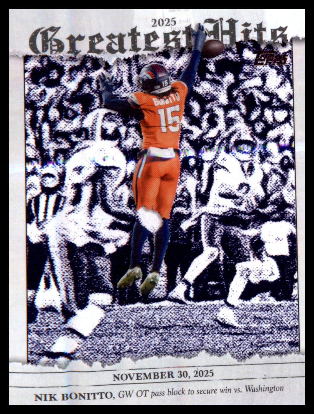 2026 Topps Flagship 2025 Greatest Hits #25GH-NB Nik Bonitto