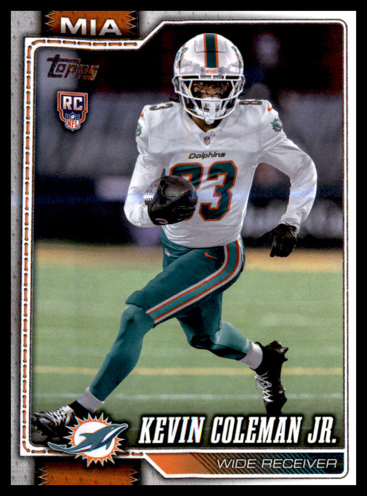 2026 Topps Flagship #337 Kevin Coleman Jr. RC RC