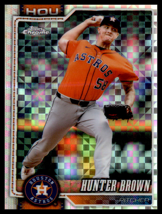 2026 Topps Chrome X-Fractors #285 Hunter Brown