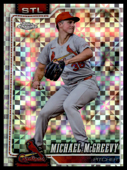 2026 Topps Chrome X-Fractors #90 Michael McGreevy