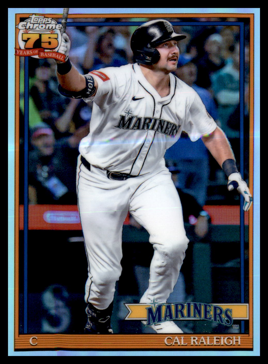 2026 Topps Chrome Cal Raleigh 35th Anniversary 1991 Refractor Seattle Mariners