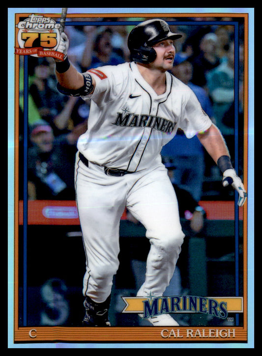 2026 Topps Chrome Cal Raleigh 35th Anniversary 1991 Refractor Seattle Mariners