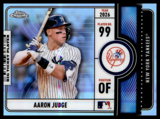 2026 Topps Chrome Big Ticket Players #BTP-18 Aaron Judge