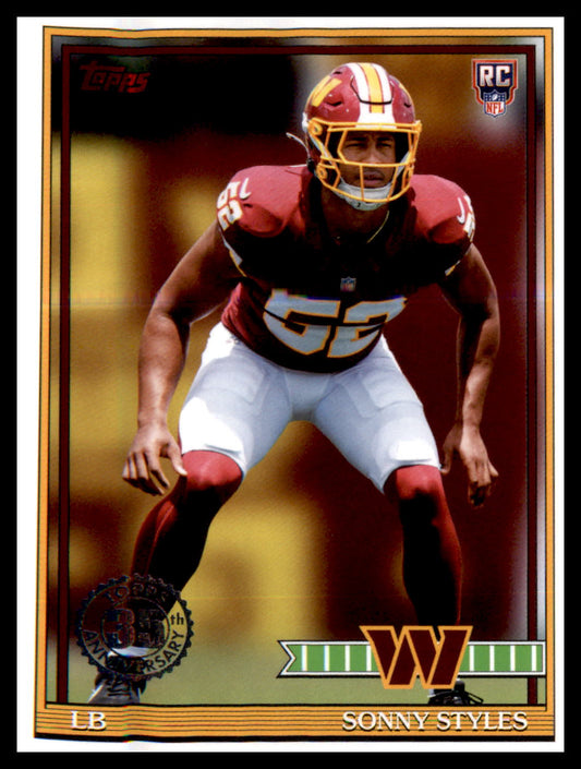 2026 Topps Flagship 1991 Topps Football Rookies #91TR-47 Sonny Styles
