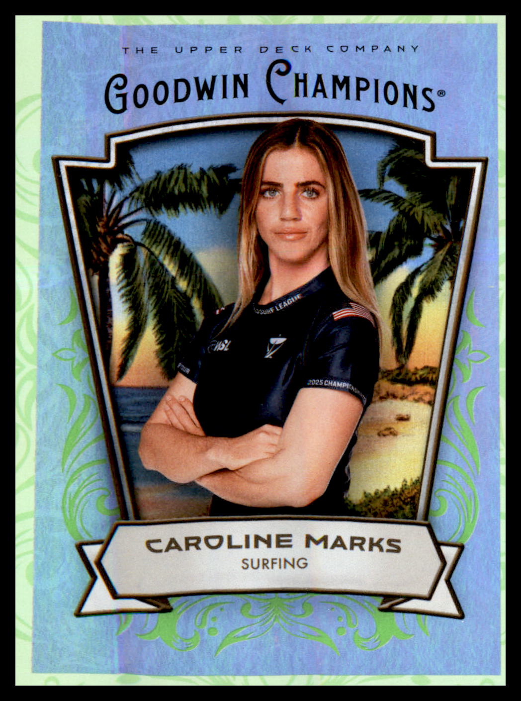 2026 Upper Deck Goodwin Champions Neon Green Rainbow #77 Caroline Marks