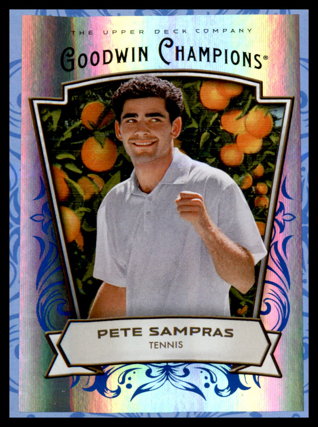 2026 Upper Deck Goodwin Champions Royal Blue Rainbow Foil #4 Pete Sampras