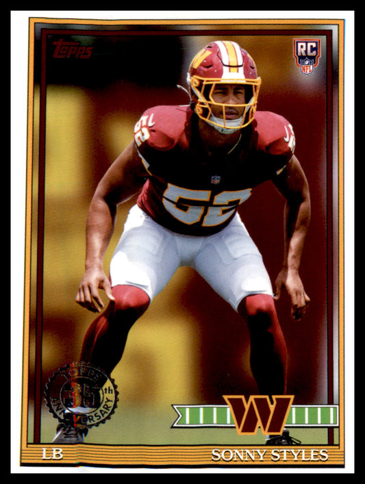 2026 Topps Flagship 1991 Topps Football Rookies #91TR-47 Sonny Styles