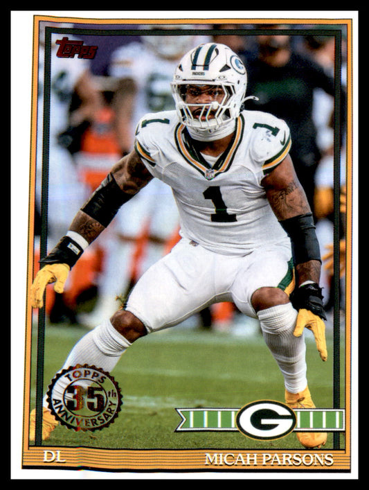 2026 Topps Flagship 1991 Topps Football #91TF-40 Micah Parsons
