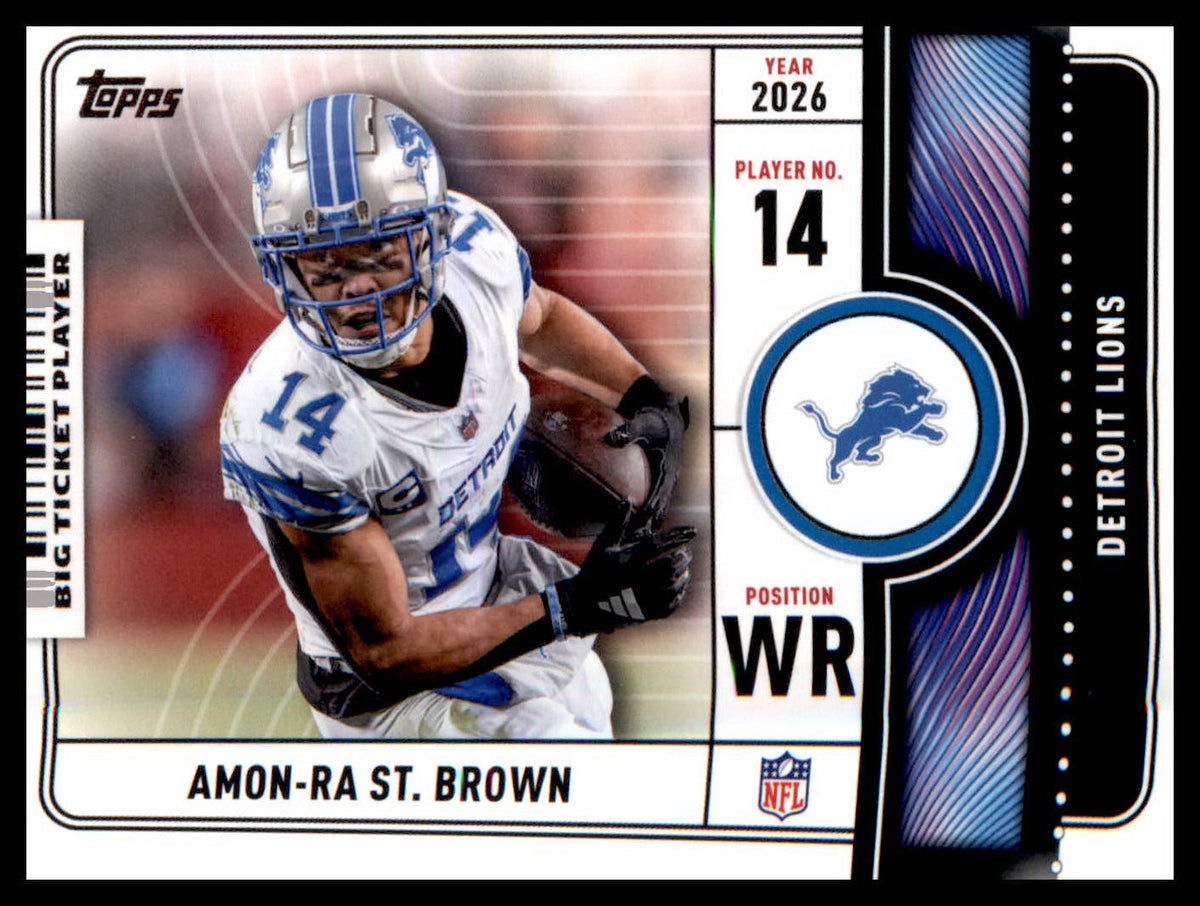 2026 Topps Flagship Big Ticket Players #BTP-14 Amon-Ra St. Brown
