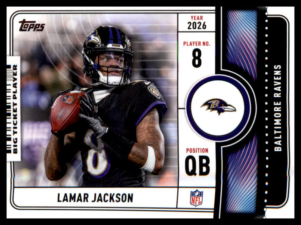 2026 Topps Flagship Big Ticket Players #BTP-6 Lamar Jackson