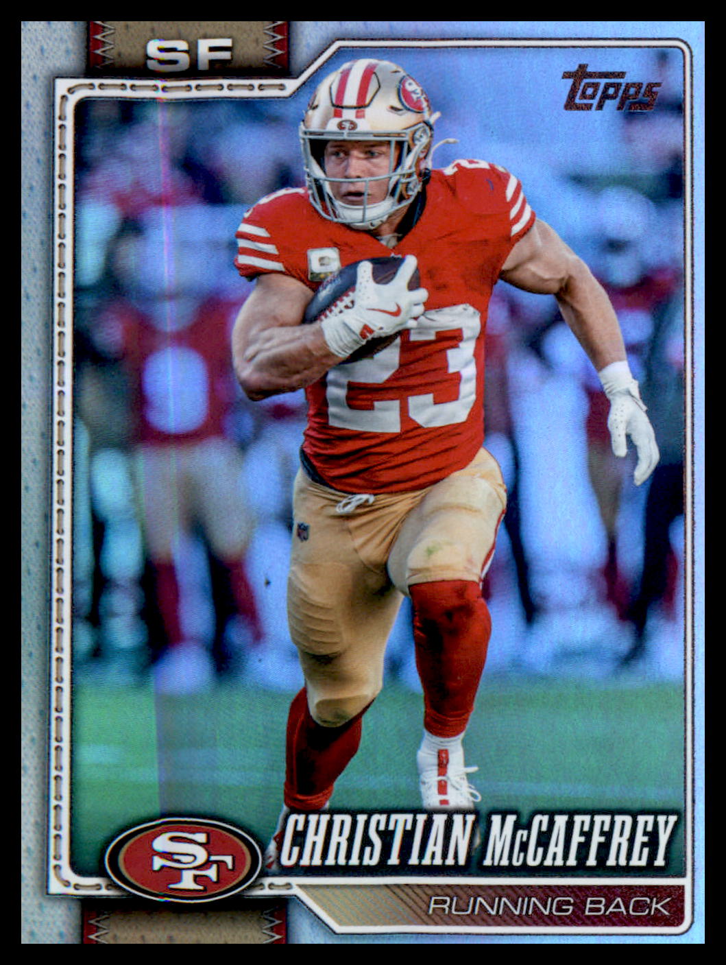 2026 Topps Flagship Rainbow Foil #186 Christian McCaffrey