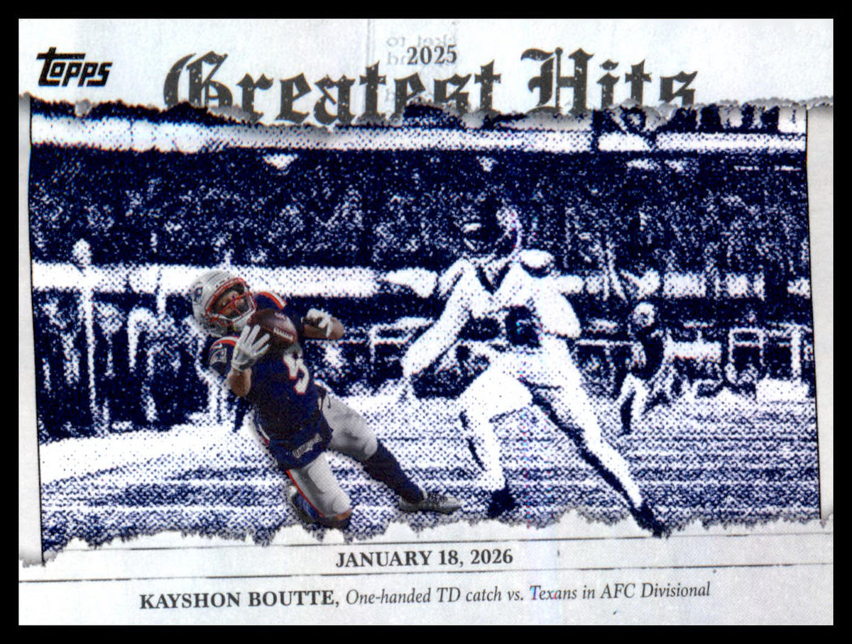 2026 Topps Flagship 2025 Greatest Hits #25GH-KB Kayshon Boutte