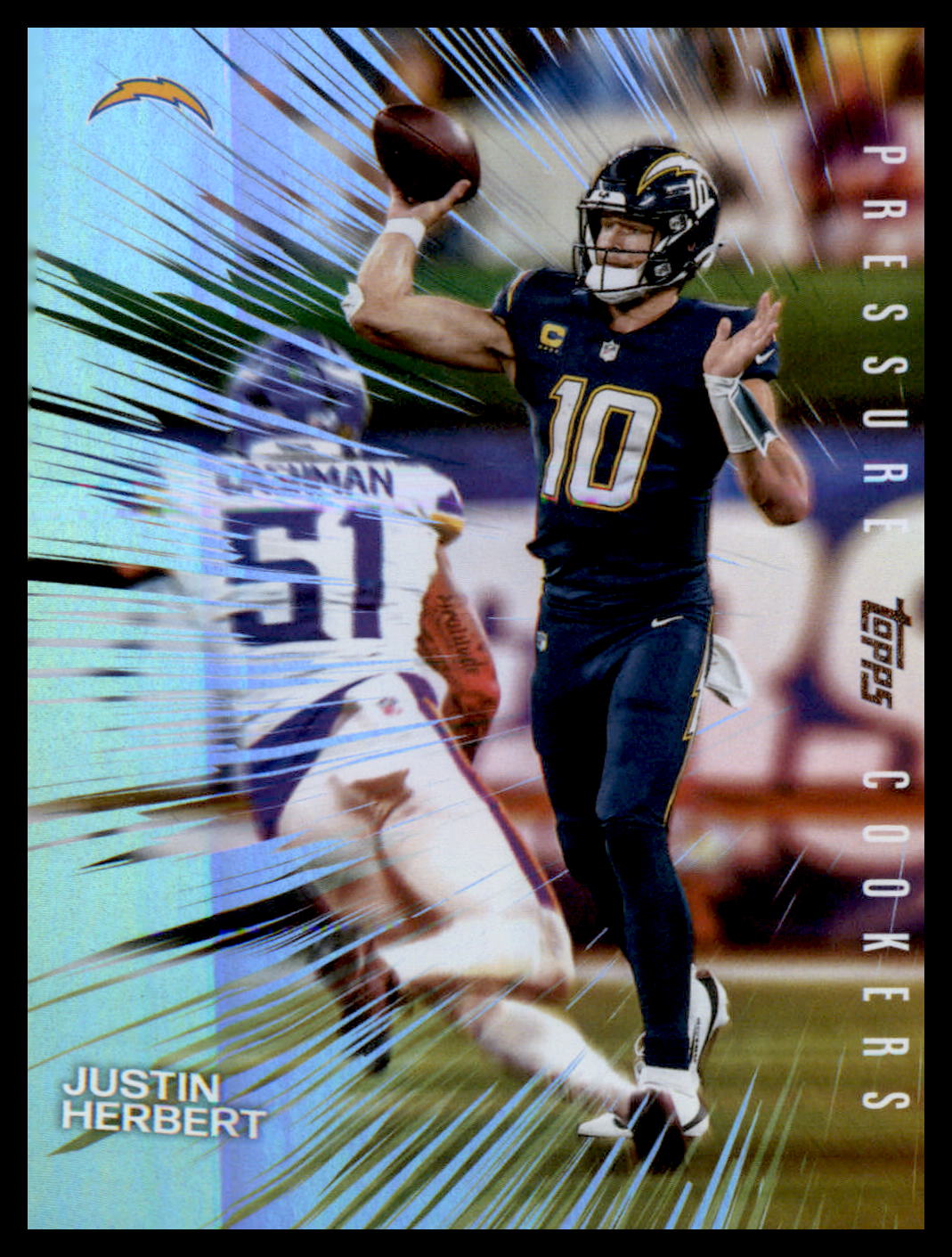 2026 Topps Flagship Football Pressure Cookers #PC-11 Justin Herbert