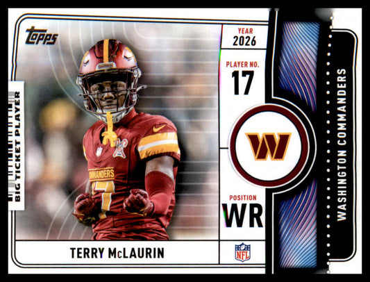 2026 Topps Flagship Big Ticket Players #BTP-24 Terry McLaurin