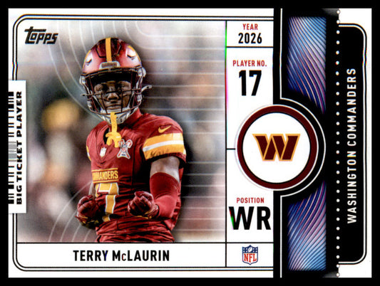 2026 Topps Flagship Big Ticket Players #BTP-24 Terry McLaurin