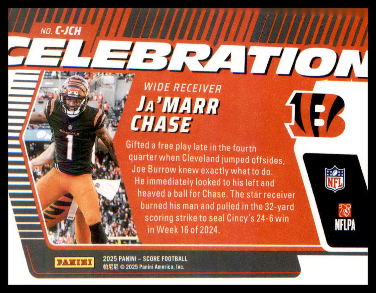 2025 Score Celebration #C-JCH Ja'Marr Chase