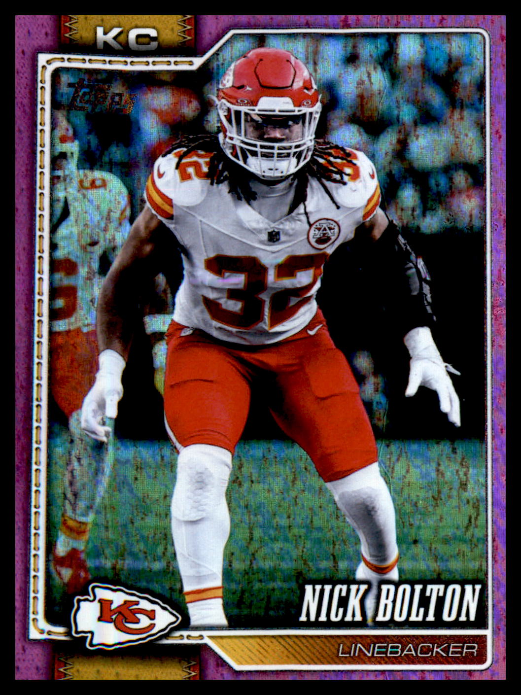 2026 Topps Flagship Pink Holo Foil #99 Nick Bolton