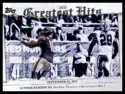 2026 Topps Flagship 2025 Greatest Hits #25GH-LB Luther Burden III