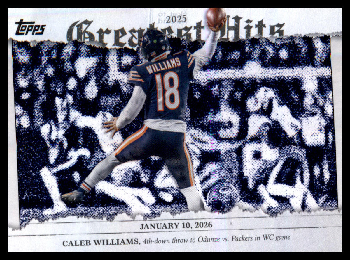2026 Topps Flagship 2025 Greatest Hits #25GH-CW Caleb Williams