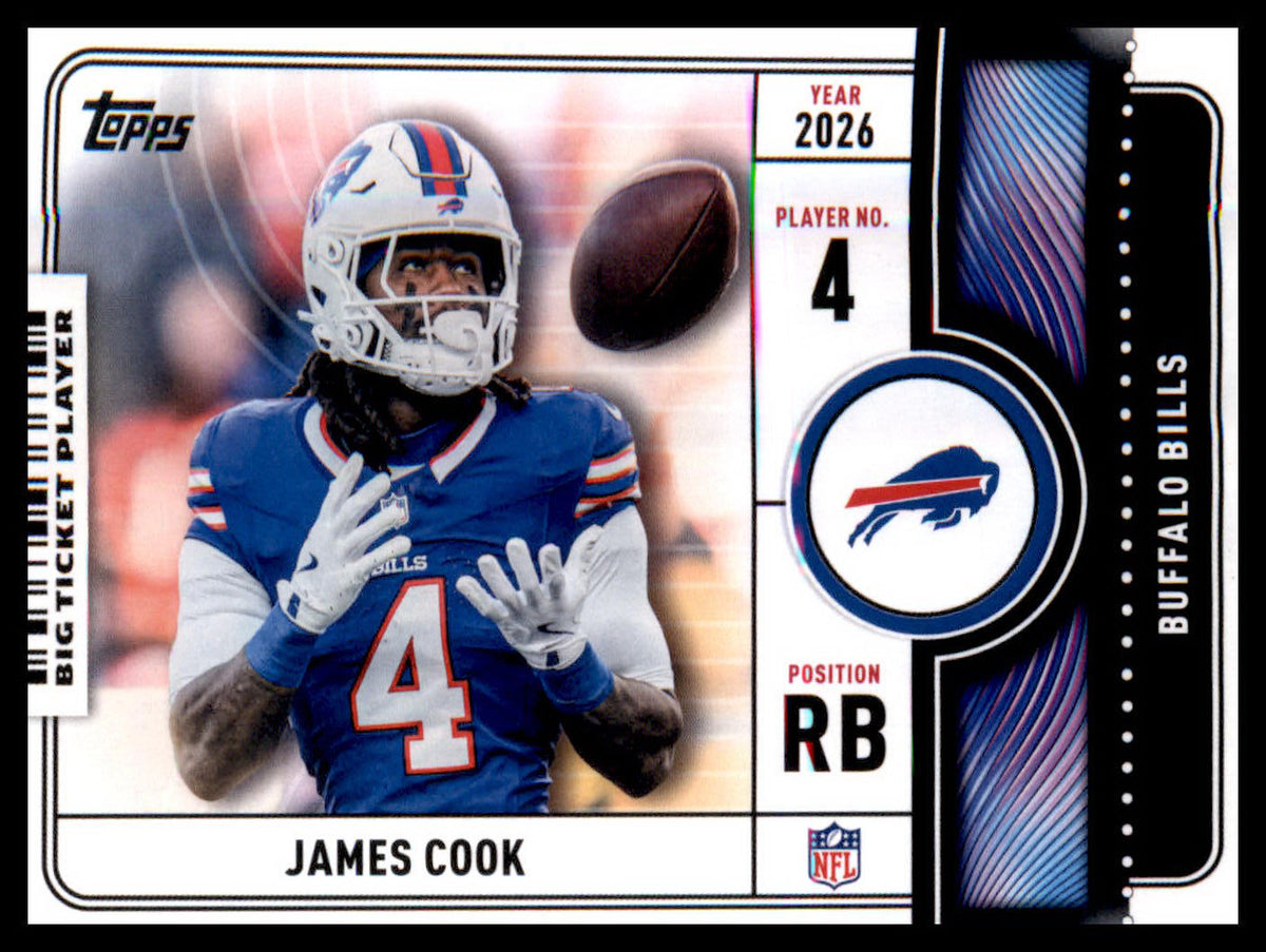 2026 Topps Flagship Big Ticket Players #BTP-3 James Cook