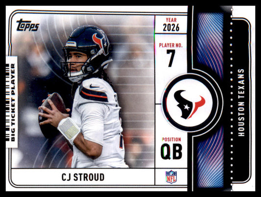 2026 Topps Flagship Big Ticket Players #BTP-15 CJ Stroud