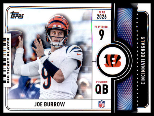 2026 Topps Flagship Big Ticket Players #BTP-8 Joe Burrow