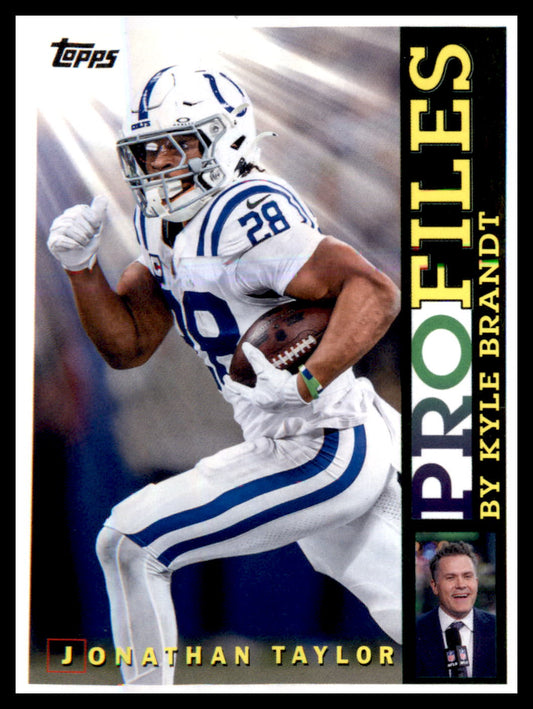 2026 Topps Flagship Topps Profiles #TP-8 Jonathan Taylor