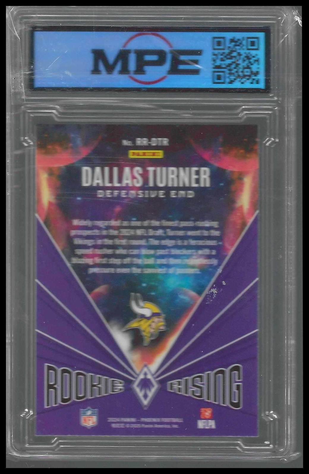 2024 Panini Phoenix Rookie Rising #RR-DTR Dallas Turner MPE 9.5 - Veteran Sports Cards FL