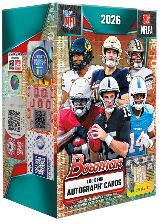 Pre-Order 2026 Bowman Football - Mega Box Pre-Order Drops Sept 30, 2026