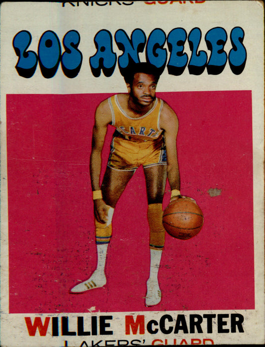1971-72 Topps #101 Willie McCarter - Veteran Sports Cards FL