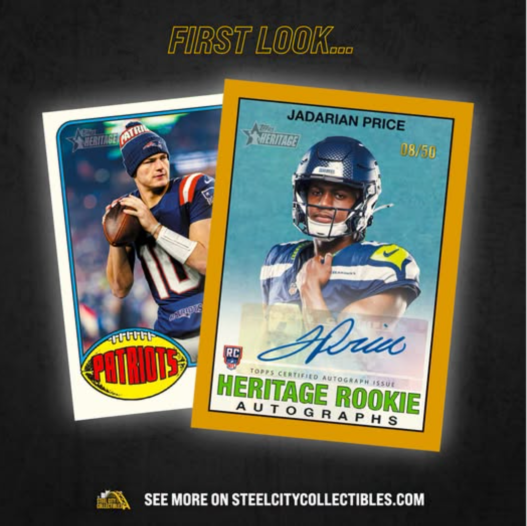 Pre-Order 2026 Topps Heritage Football Pre-Order Date TBD