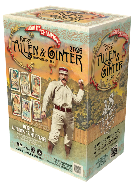 Pre-Sale 2026 Topps Allen & Ginter Baseball - Value Box Pre-Sale Release Date Oct 7th 2026